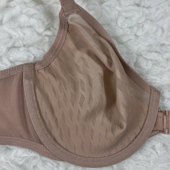 Wacoal Elevated Allure Front Close Underwire Racerback Bra 32DD Tan Nude 855436 - Picture 4 of 5